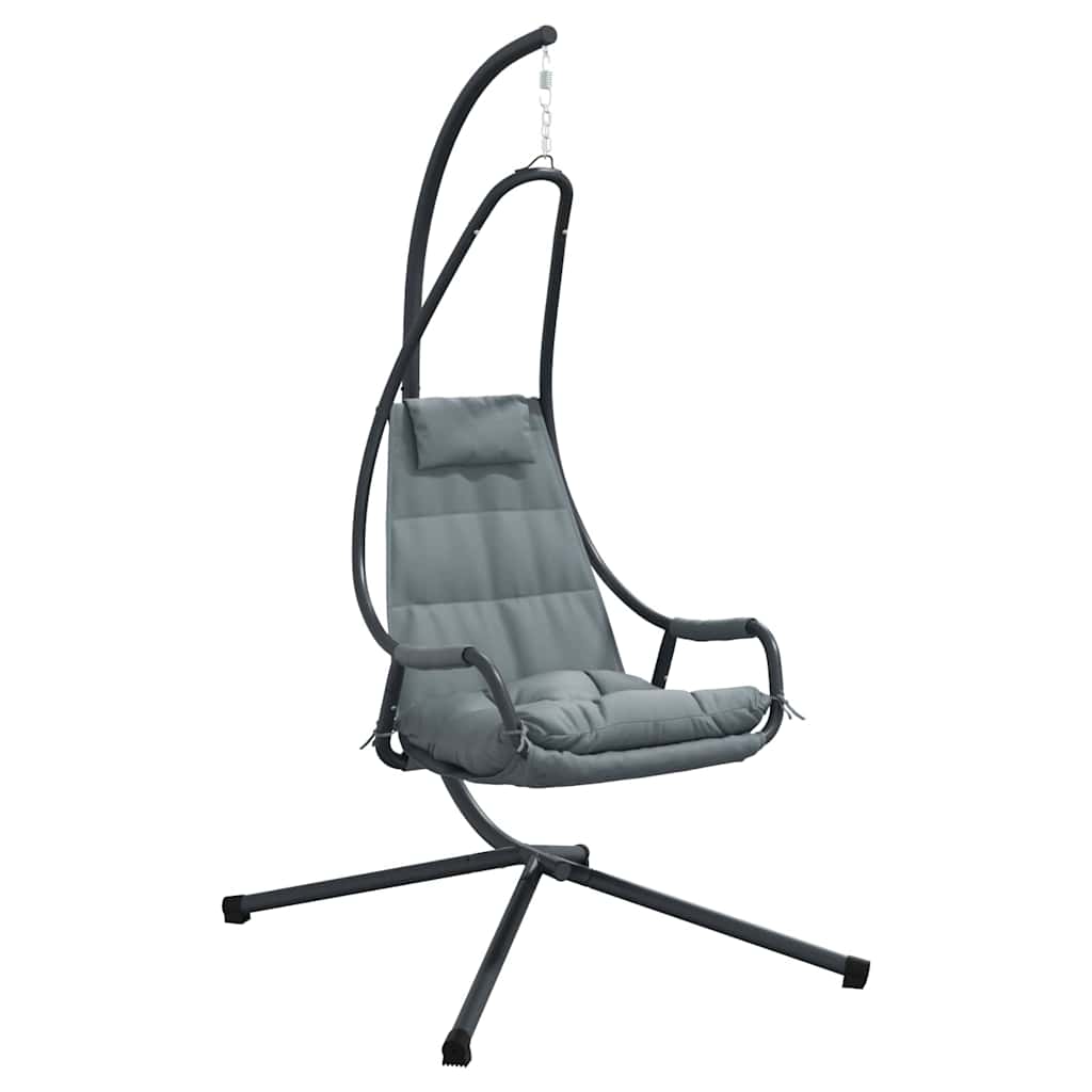 Sedia uovo sospesa Antracite 94 x 107 x 196.5 cm Acciaio - homemem39