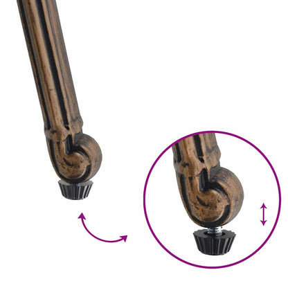 Sedia da Giardino 2 pcs Bronzo 56 x 55 x 92.5cm Alluminio