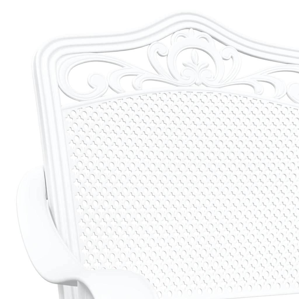Sedia da Giardino 2 pcs Bianco 55 x 55 x 92,5cm Alluminio