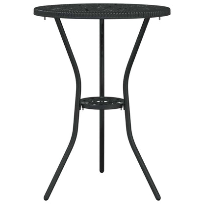 Set Bistro da Giardino 3 pcs Nero Alluminio | homemem39