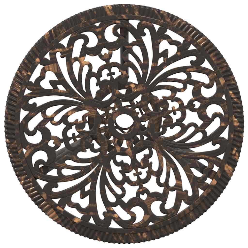 Set Bistro da Giardino 3 pcs Bronzo Alluminio