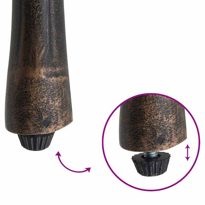 Sedia da Giardino 2 pcs Bronzo 53 x 51 x 88,5cm Alluminio