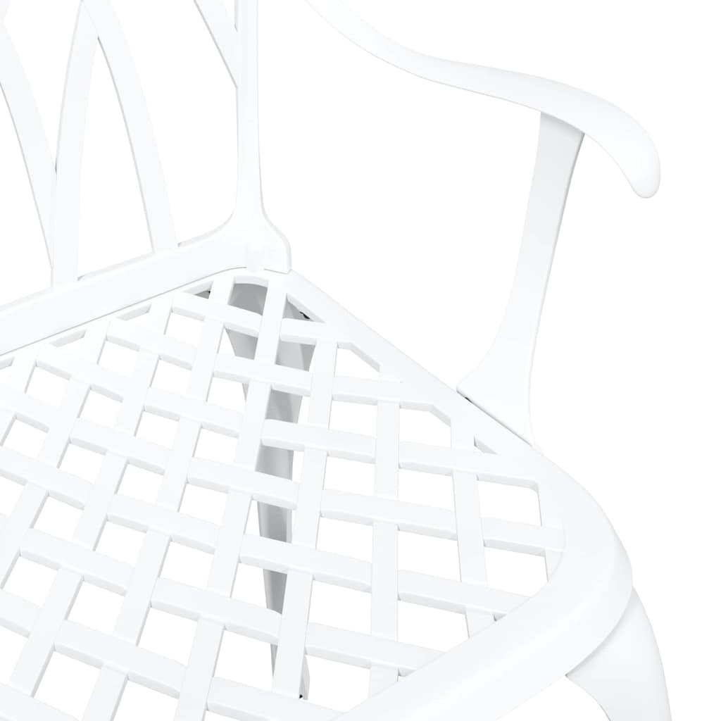 Sedia da Giardino 2 pcs Bianco 53 x 51 x 88,5cm Alluminio | homemem39