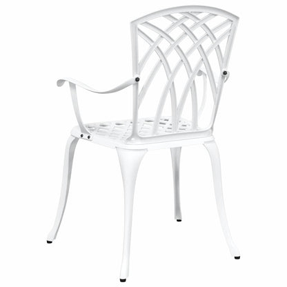 Sedia da Giardino 2 pcs Bianco 53 x 51 x 88,5cm Alluminio | homemem39