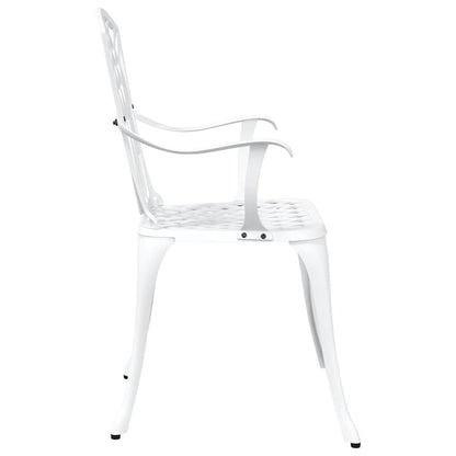 Sedia da Giardino 2 pcs Bianco 53 x 51 x 88,5cm Alluminio | homemem39