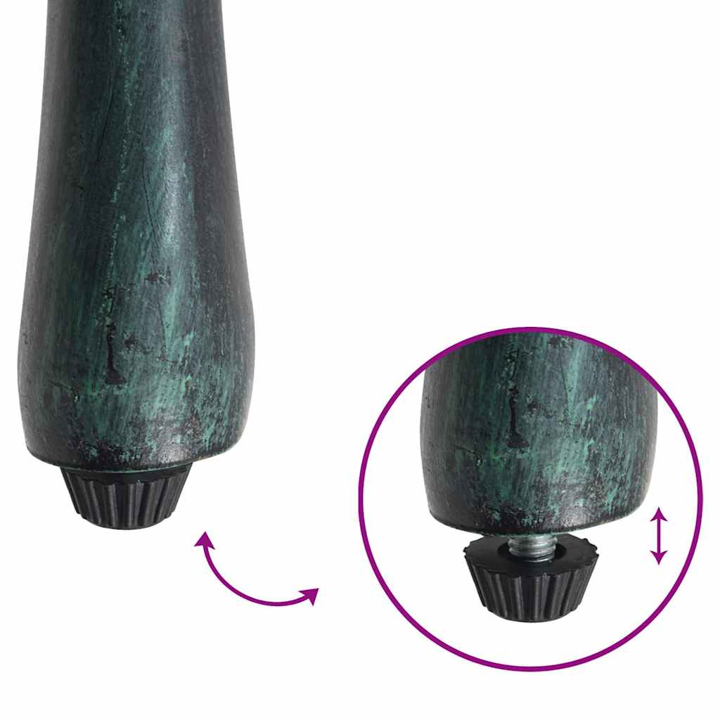 Sedia da Giardino 2 pcs Verde 53 x 51 x 88.5cm Alluminio