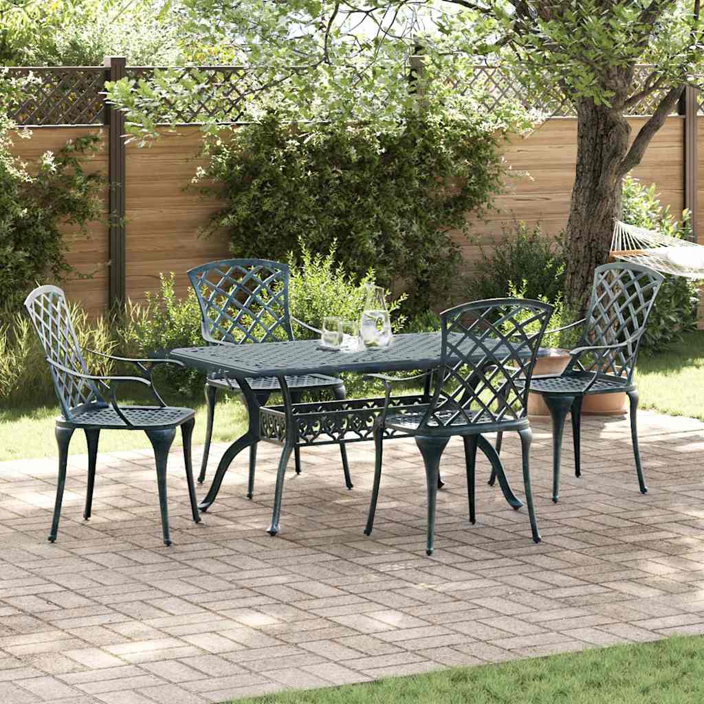 Sedia da Giardino Verde 61 x 60.5 x 93cm Alluminio - homemem39
