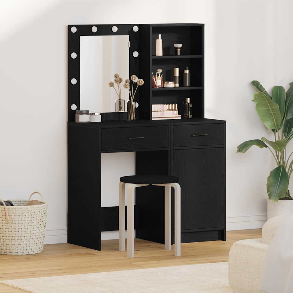 Set da tavolo da trucco con LED 2 pz