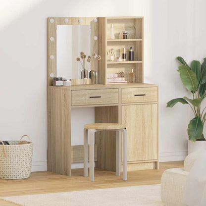Set da tavolo da trucco con LED 2 pz