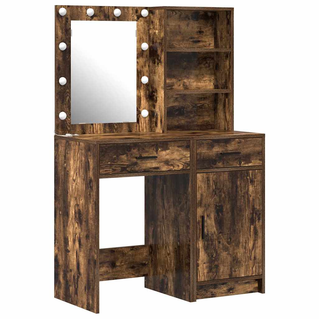 Set da tavolo da trucco con LED 2 pz