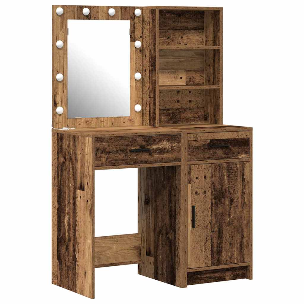 Set da tavolo da trucco con LED 2 pz