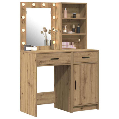 Set da tavolo da trucco con LED 2 pz