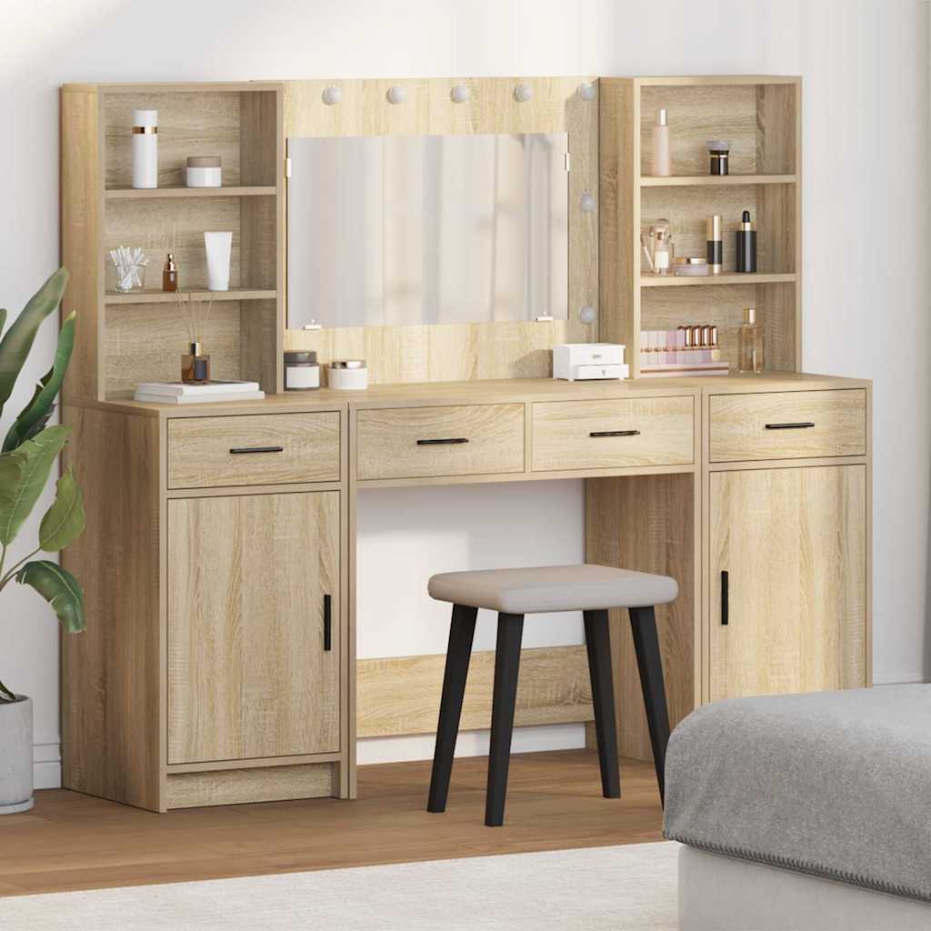 Set da tavolo da trucco con LED 3 pz