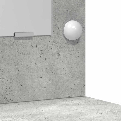 Set da tavolo da trucco con LED 3 pz Grigio cemento | homemem39
