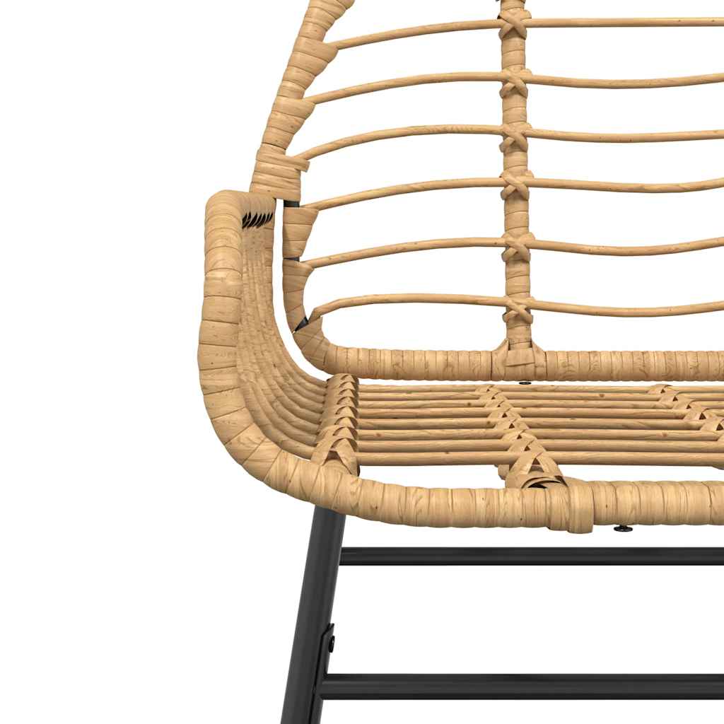 Set Pranzo da Giardino 7pz Marrone Polyrattan Vetro | homemem39