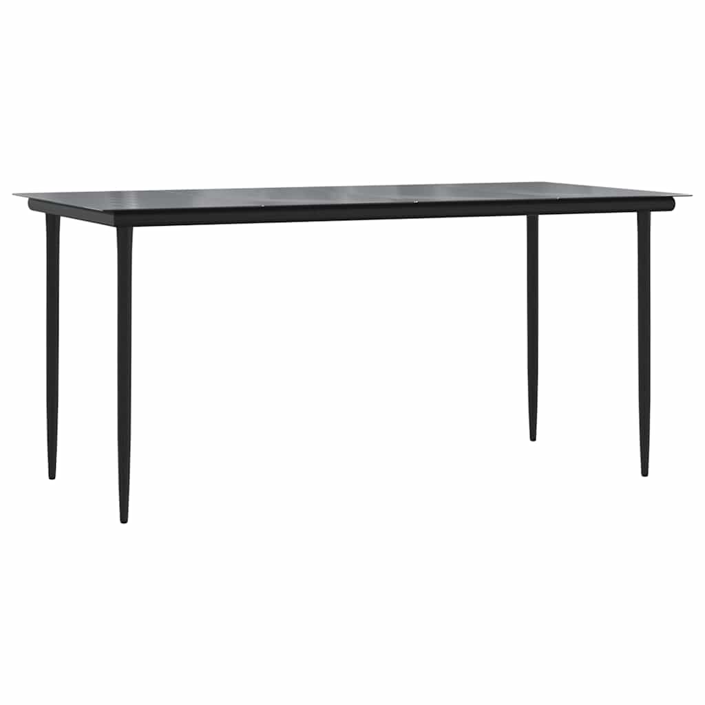 Set da Pranzo da Giardino con Cuscini 5 pz Polyrattan Vetro | homemem39