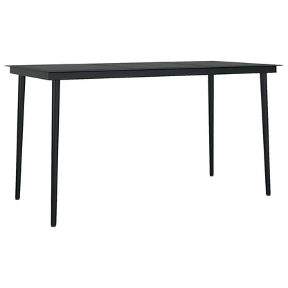 Set da Pranzo da Giardino 5pz con Cuscini Polyrattan Vetro | homemem39