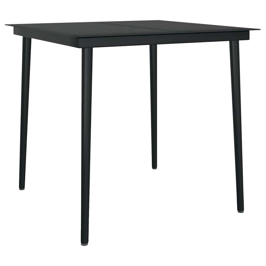 Set da Pranzo da Giardino 3 pz con Cuscini Polyrattan Vetro | homemem39