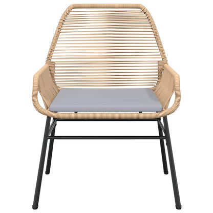 Set da Pranzo da Giardino 3pz con Cuscini Polyrattan Vetro | homemem39