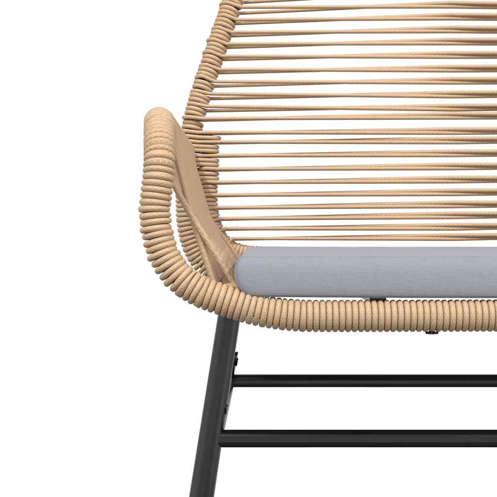 Set da Pranzo da Giardino 3pz con Cuscini Polyrattan Vetro | homemem39