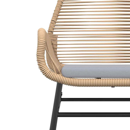 Set da Pranzo da Giardino 5pz con Cuscini Polyrattan Vetro | homemem39