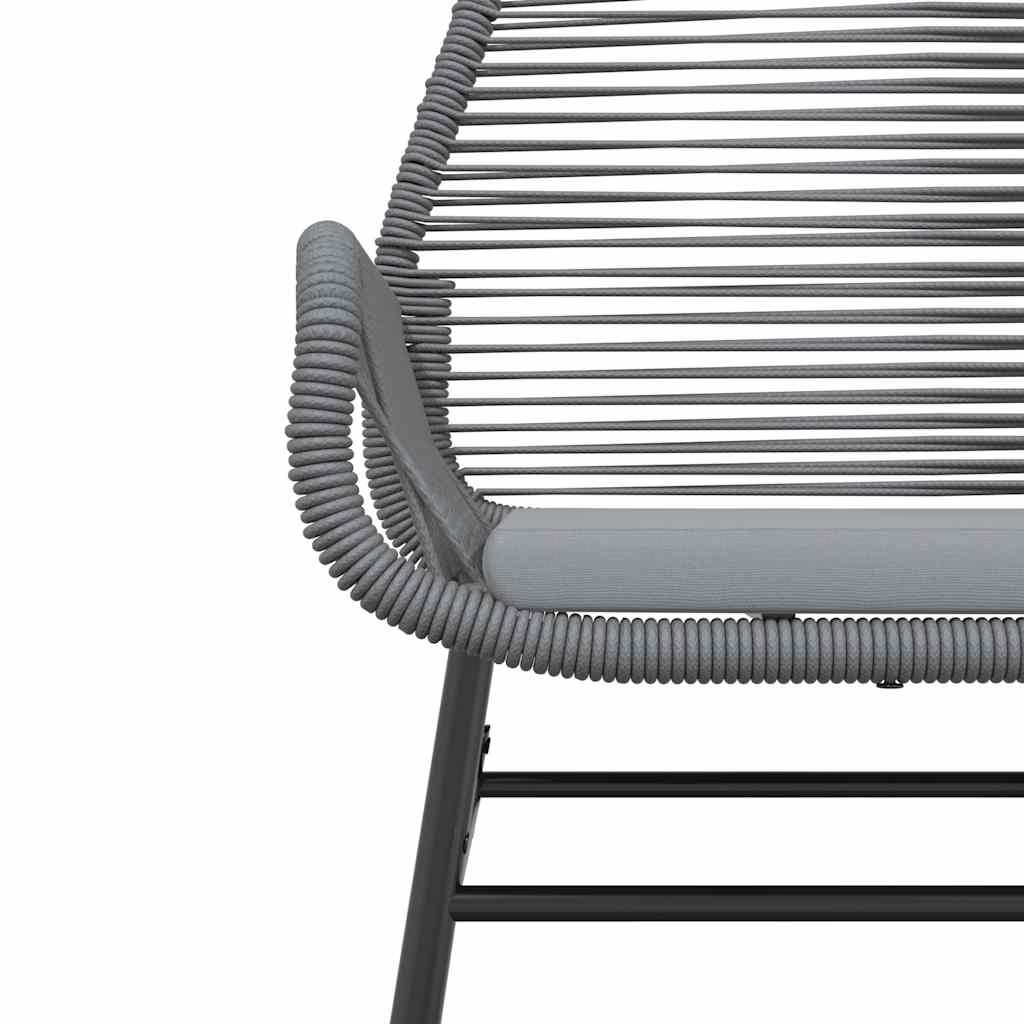 Set da Pranzo da Giardino 3 pz con Cuscini in Polyrattan Vetro | homemem39
