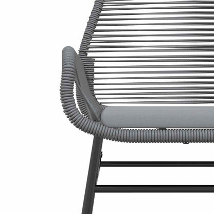 Set da Pranzo da Giardino 3 pz con Cuscini in Polyrattan Vetro | homemem39