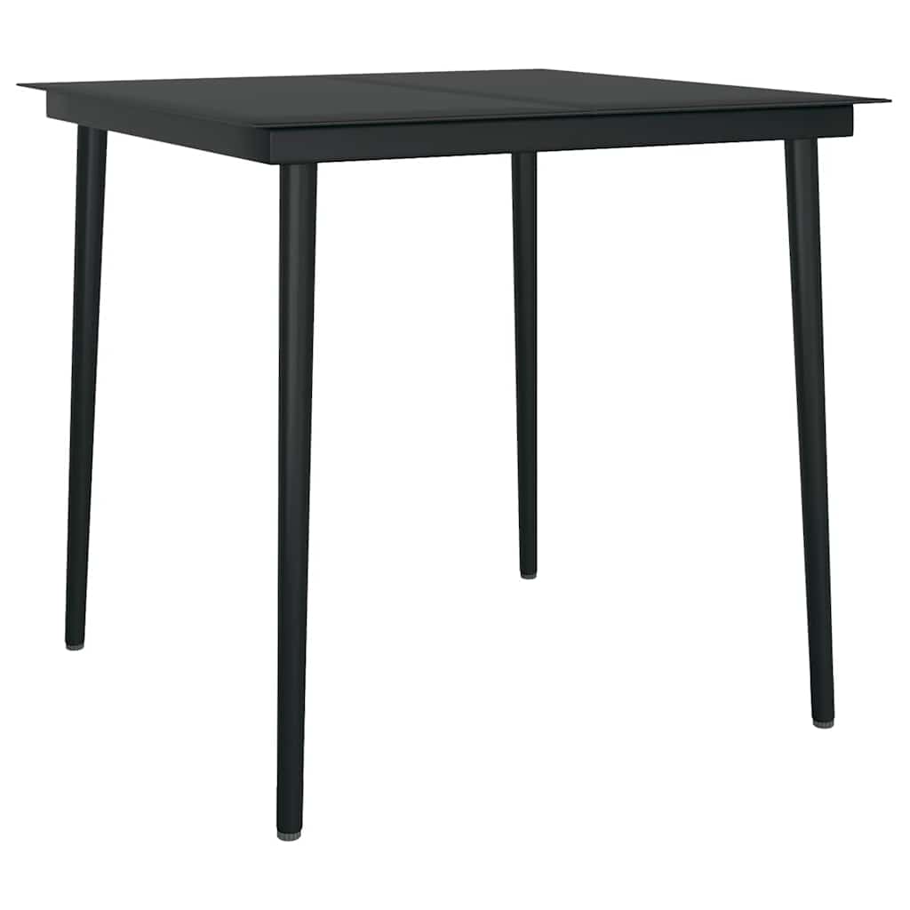 Set da Pranzo da Giardino 3 pz con Cuscini in Polyrattan Vetro | homemem39
