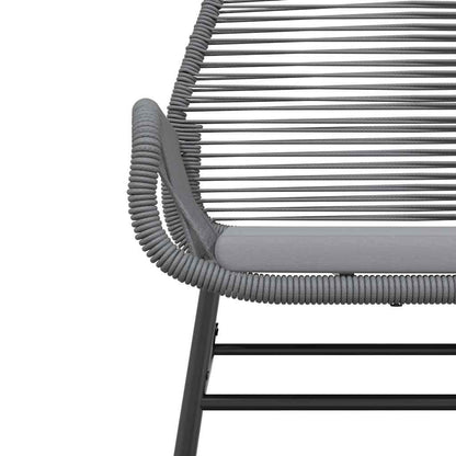 Set da Pranzo da Giardino 5 pz con Cuscini Polyrattan Vetro | homemem39