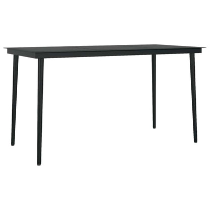 Set da Pranzo da Giardino 5 pz con Cuscini Polyrattan Vetro | homemem39