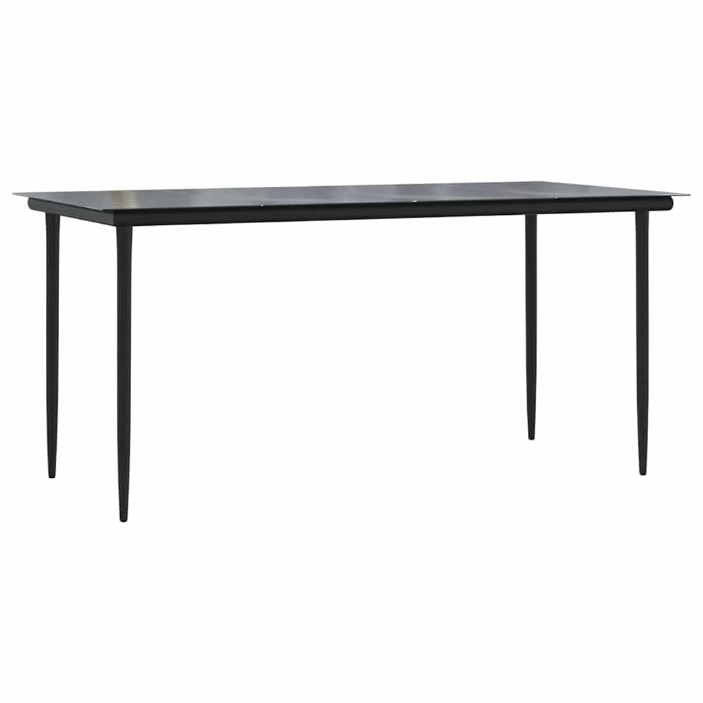 Set da Pranzo da Giardino 5pz Polyrattan Vetro | homemem39