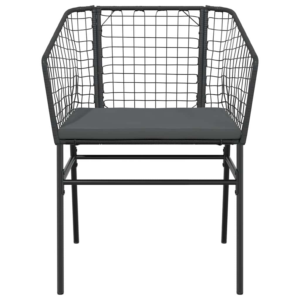 Set da Pranzo da Giardino con Cuscini 5 pz Polyrattan Vetro | homemem39