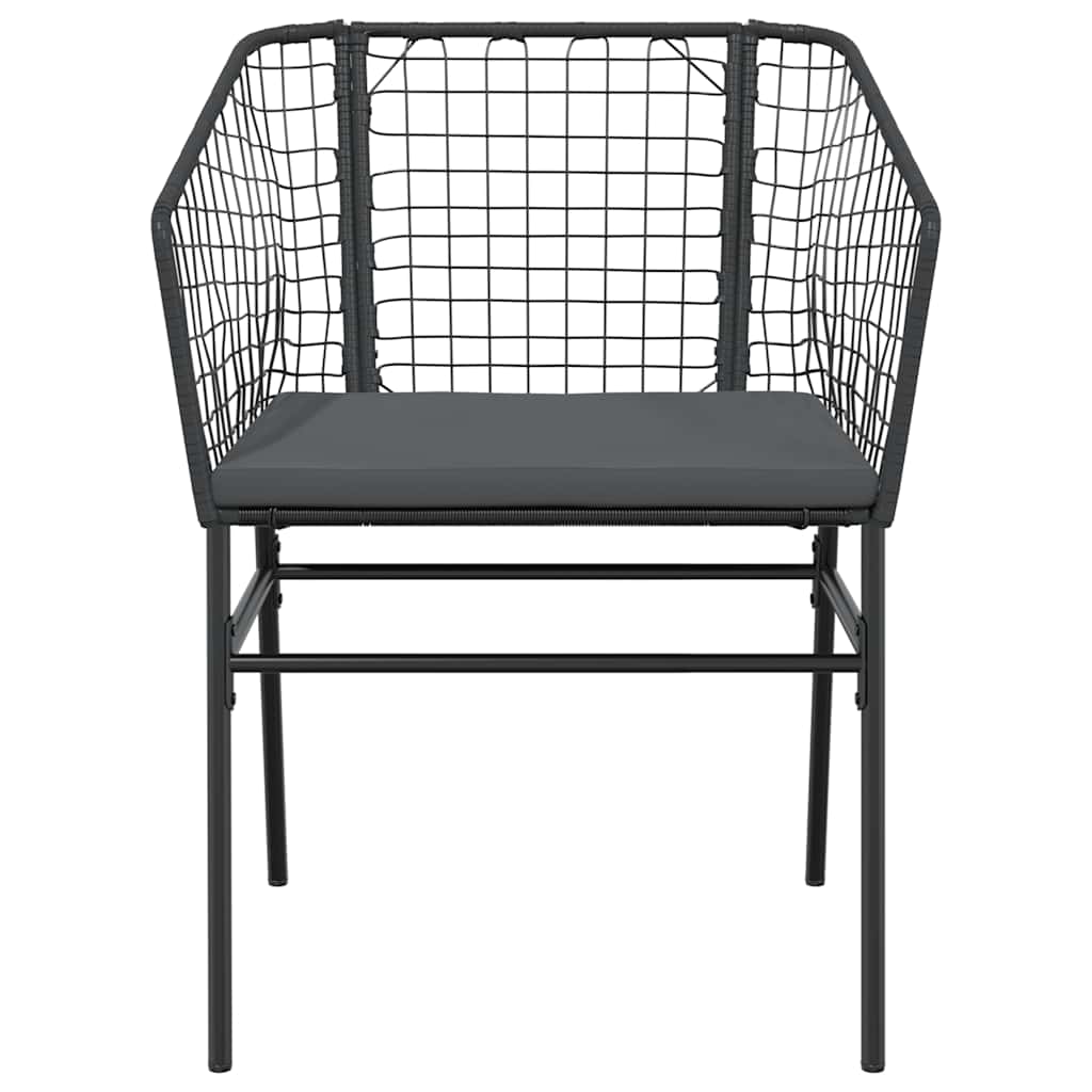 Set da Pranzo da Giardino con Cuscini 5 pz Polyrattan Vetro | homemem39