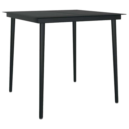 Set da Pranzo da Giardino con Cuscini 5 pz Polyrattan Vetro | homemem39