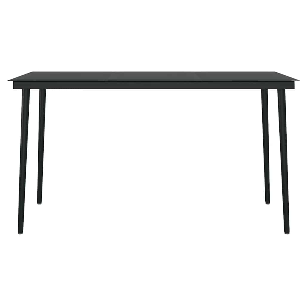 Set da Pranzo da Giardino con Cuscini 5 pz Polyrattan Vetro | homemem39