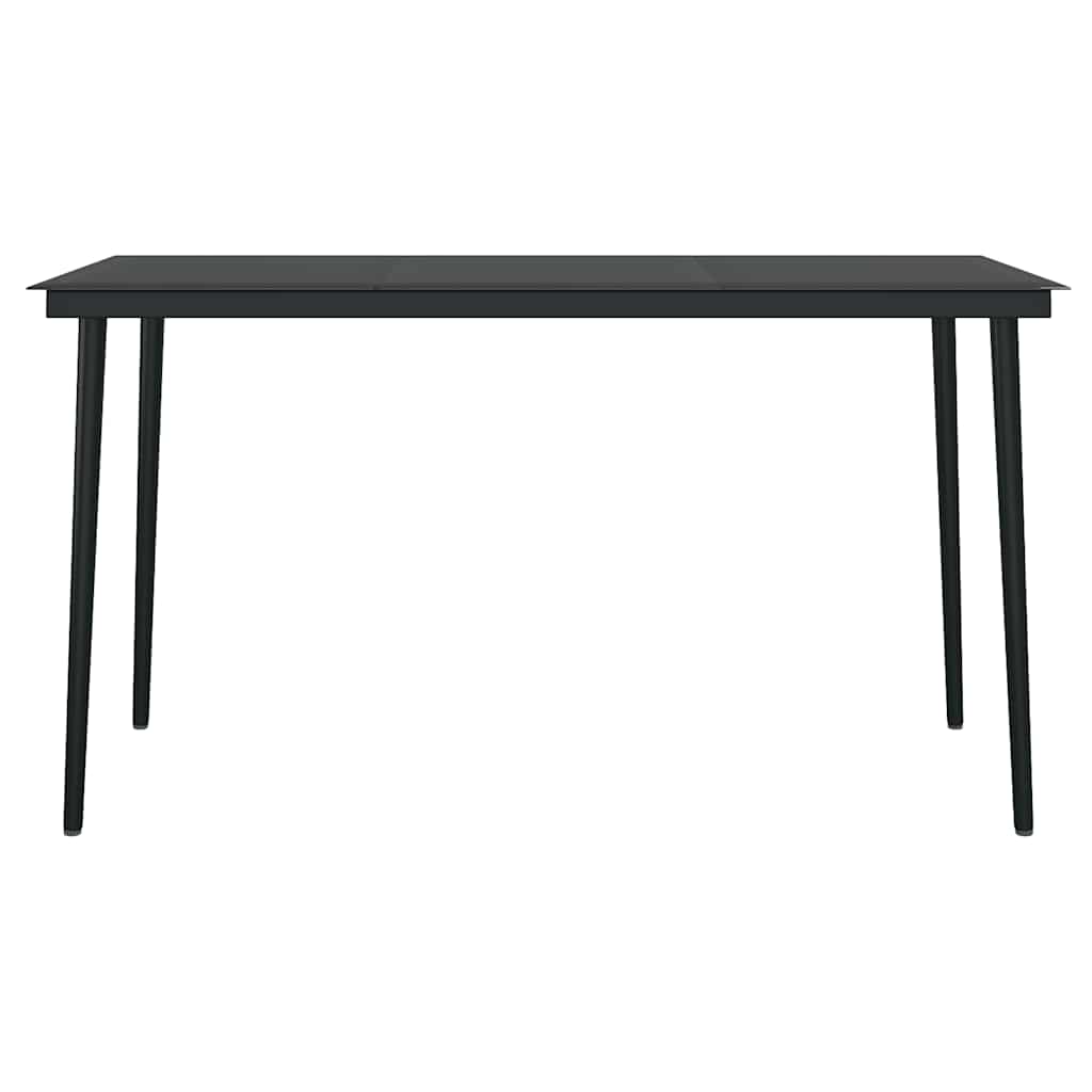 Set da Pranzo da Giardino 5pz con Cuscini Polyrattan Vetro | homemem39