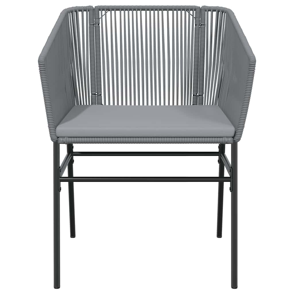 Set da Pranzo da Giardino 5 pz con Cuscini Polyrattan Vetro | homemem39
