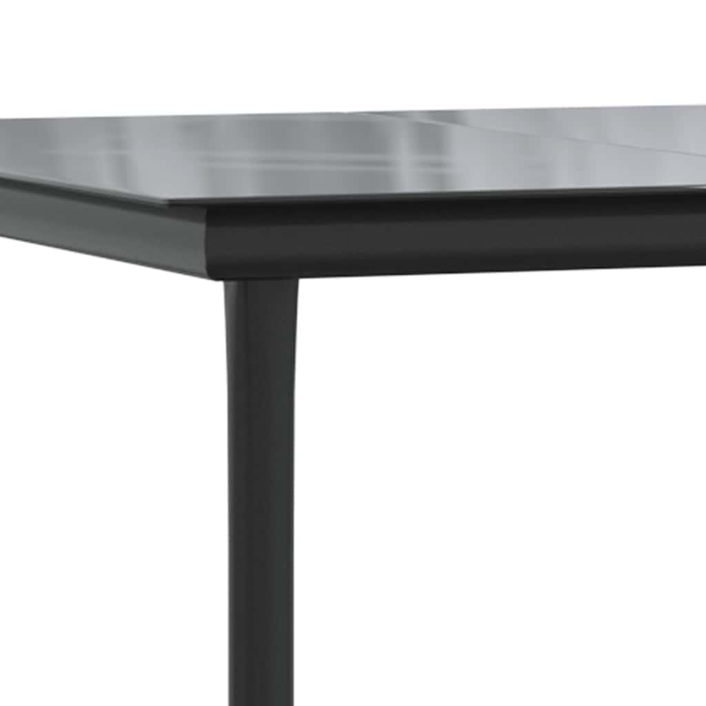 Set da Pranzo da Giardino 7 pz con Cuscini Polyrattan Vetro | homemem39