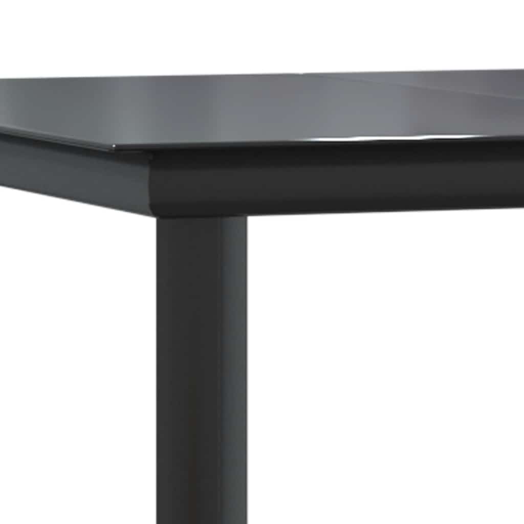 Set da Pranzo da Giardino 9 pz Polyrattan Vetro | homemem39