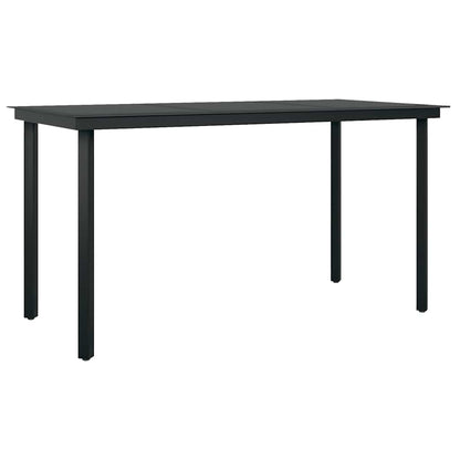 Set da Pranzo da Giardino 5pz Polyrattan Vetro | homemem39