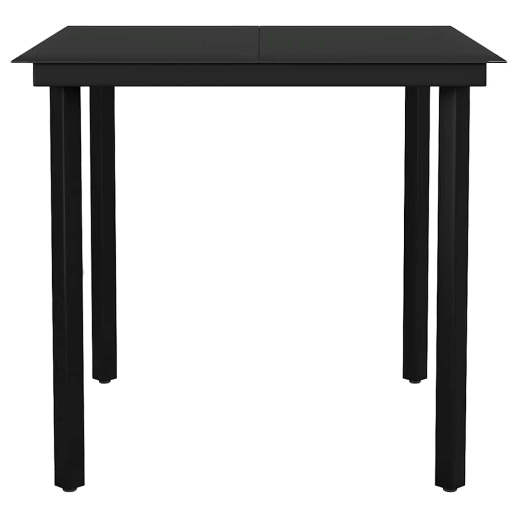 Set da Pranzo da Giardino 3 pz con Cuscini Polyrattan Vetro | homemem39