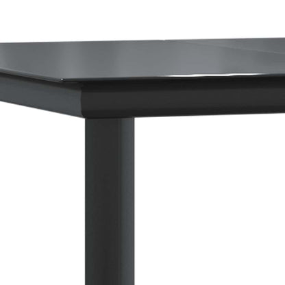 Set da Pranzo da Giardino con Cuscini 5 pz Polyrattan Vetro | homemem39