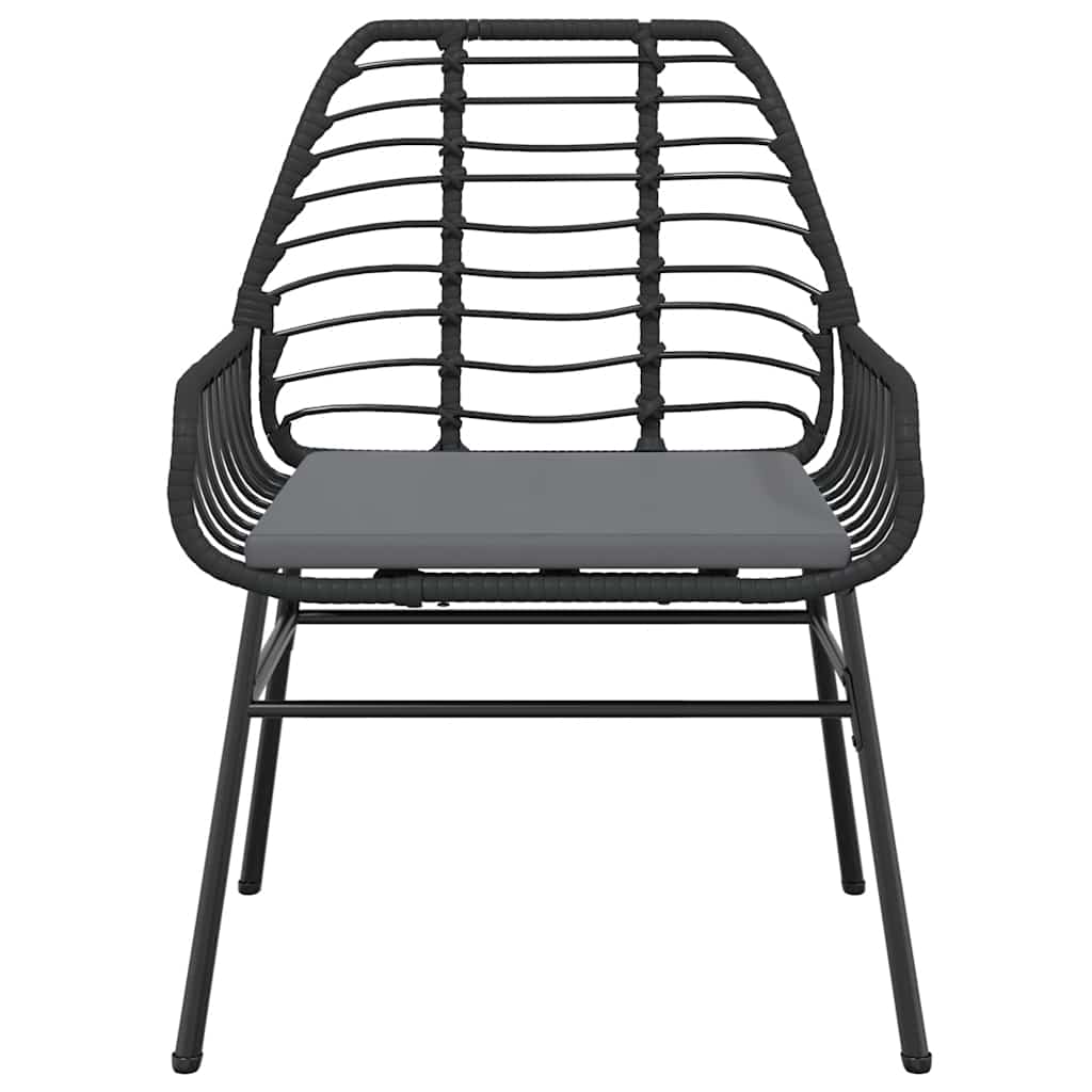 Set da Pranzo da Giardino 9 pz con Cuscini Polyrattan Vetro | homemem39