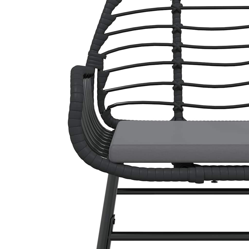 Set da Pranzo da Giardino 9 pz con Cuscini Polyrattan Vetro | homemem39
