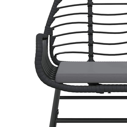 Set da Pranzo da Giardino 9 pz con Cuscini Polyrattan Vetro | homemem39
