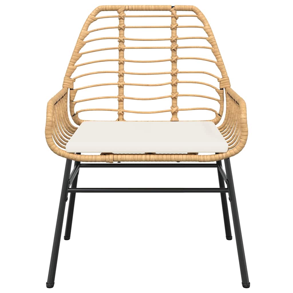 Set da Pranzo da Giardino 5pz con Cuscini Polyrattan Vetro | homemem39