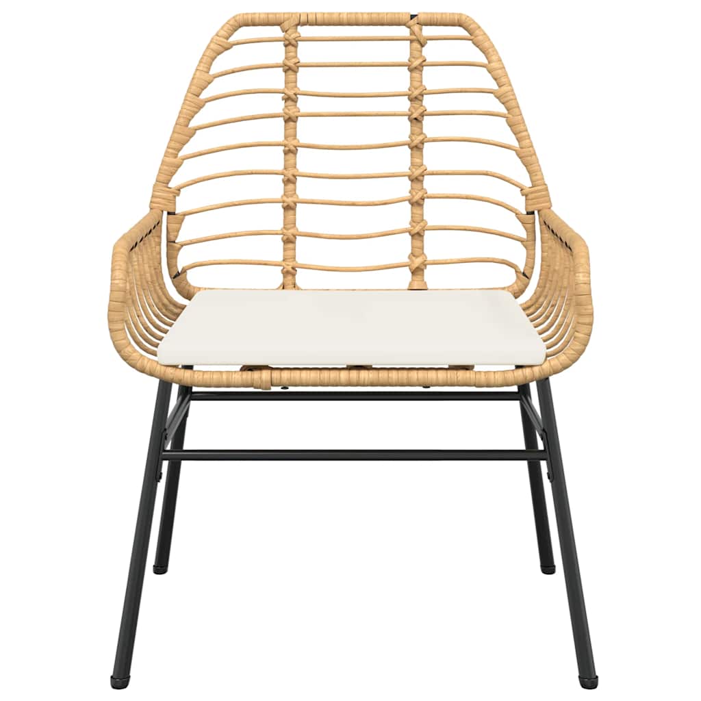 Set da Pranzo da Giardino 5pz con Cuscini Polyrattan Vetro | homemem39