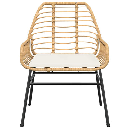 Set da Pranzo da Giardino 5pz con Cuscini Polyrattan Vetro | homemem39