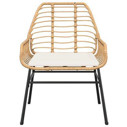 Set da Pranzo da Giardino 9 pz con Cuscini Polyrattan Vetro | homemem39