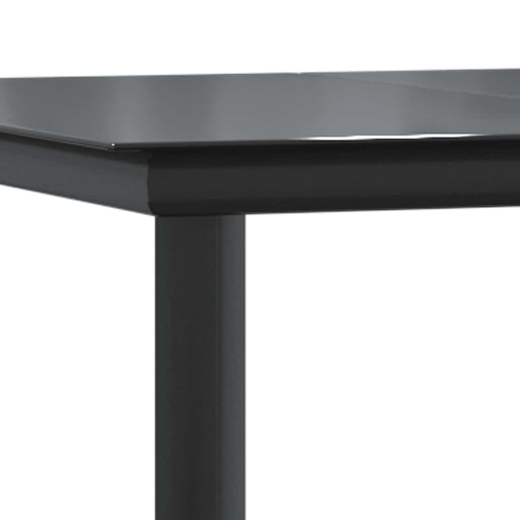 Set da Pranzo da Giardino 9 pz Polyrattan Vetro | homemem39